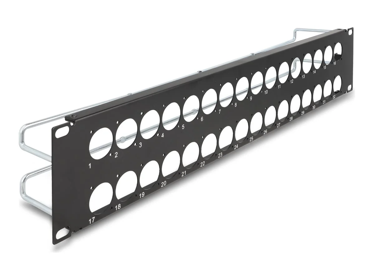 DELOCK 48,26cm D-Typ Patchpanel 32 Port