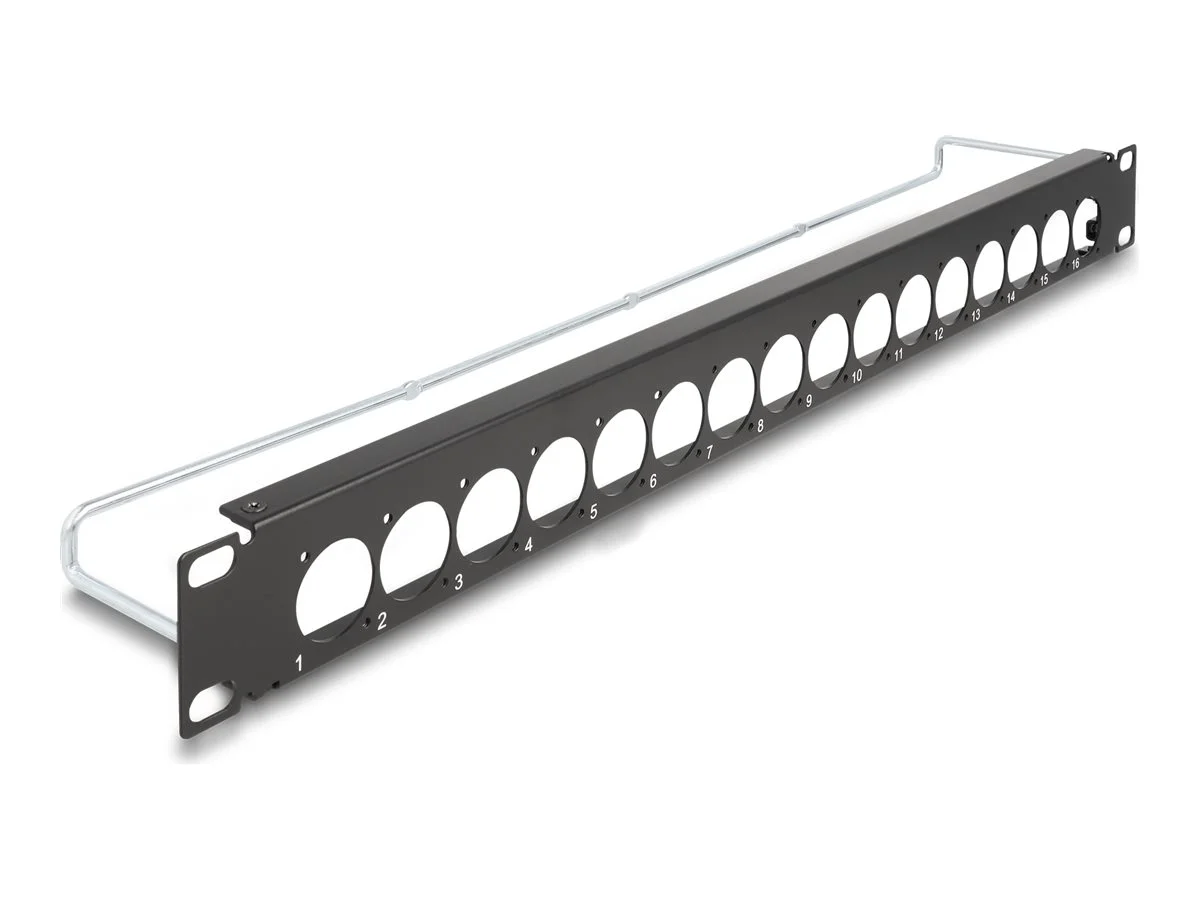 DELOCK 48,26cm D-Typ Patchpanel 16 Port