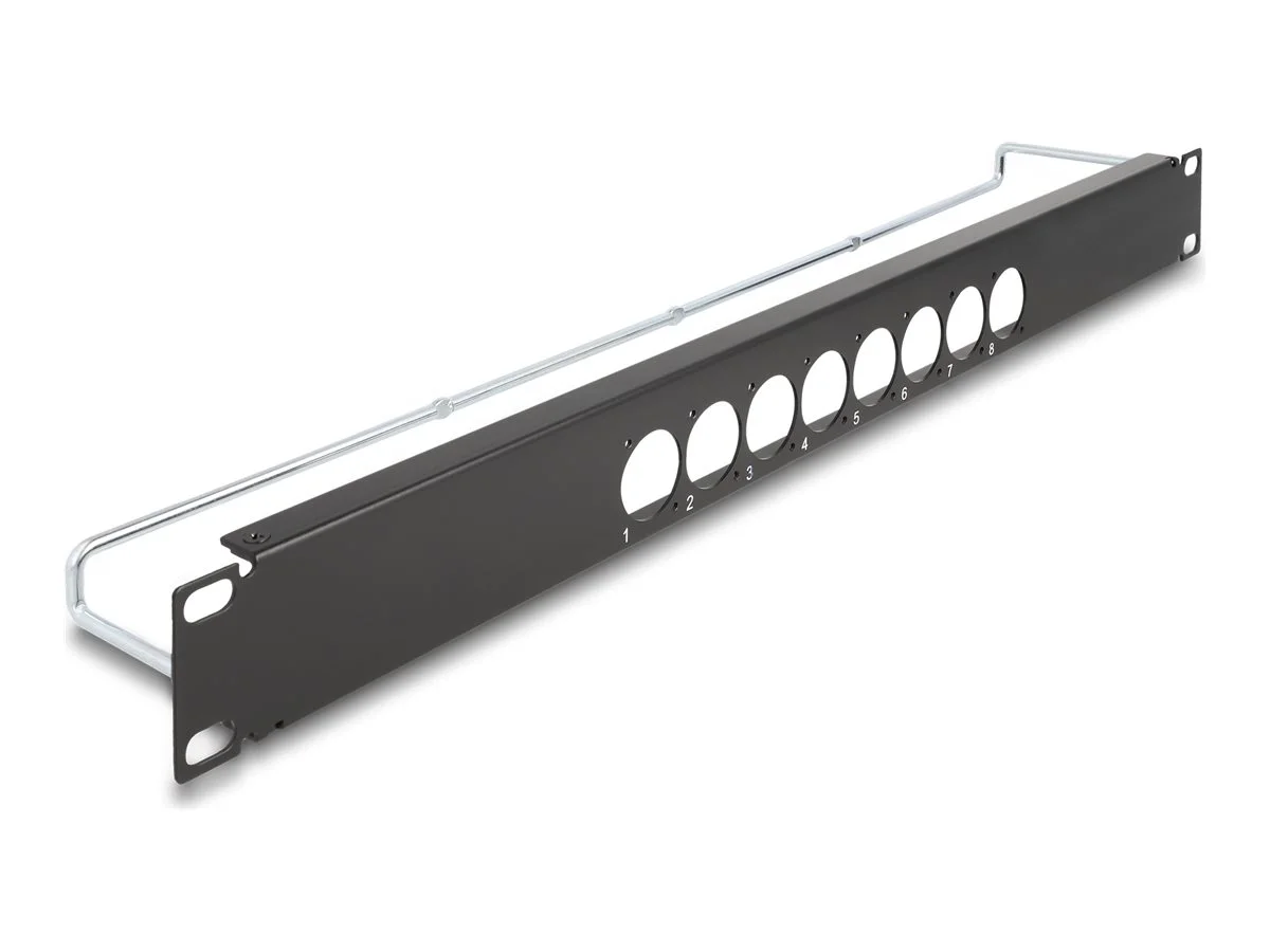 DELOCK 48,26cm D-Typ Patchp 8Port mittig