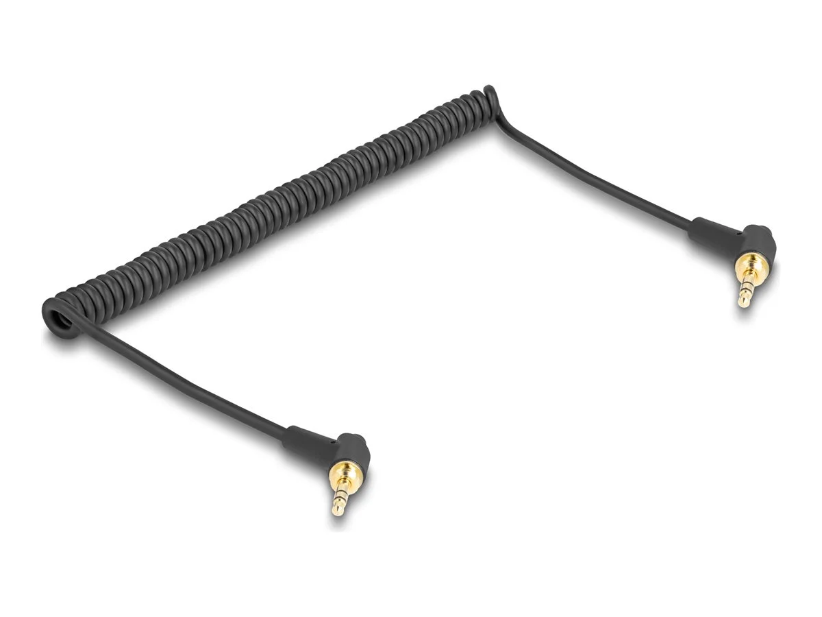 DELOCK Spiralkabel 3,5mm 3 Pin Klinkens