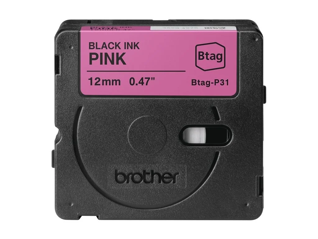 BROTHER 12MM BTAGP31 Ribbon Black