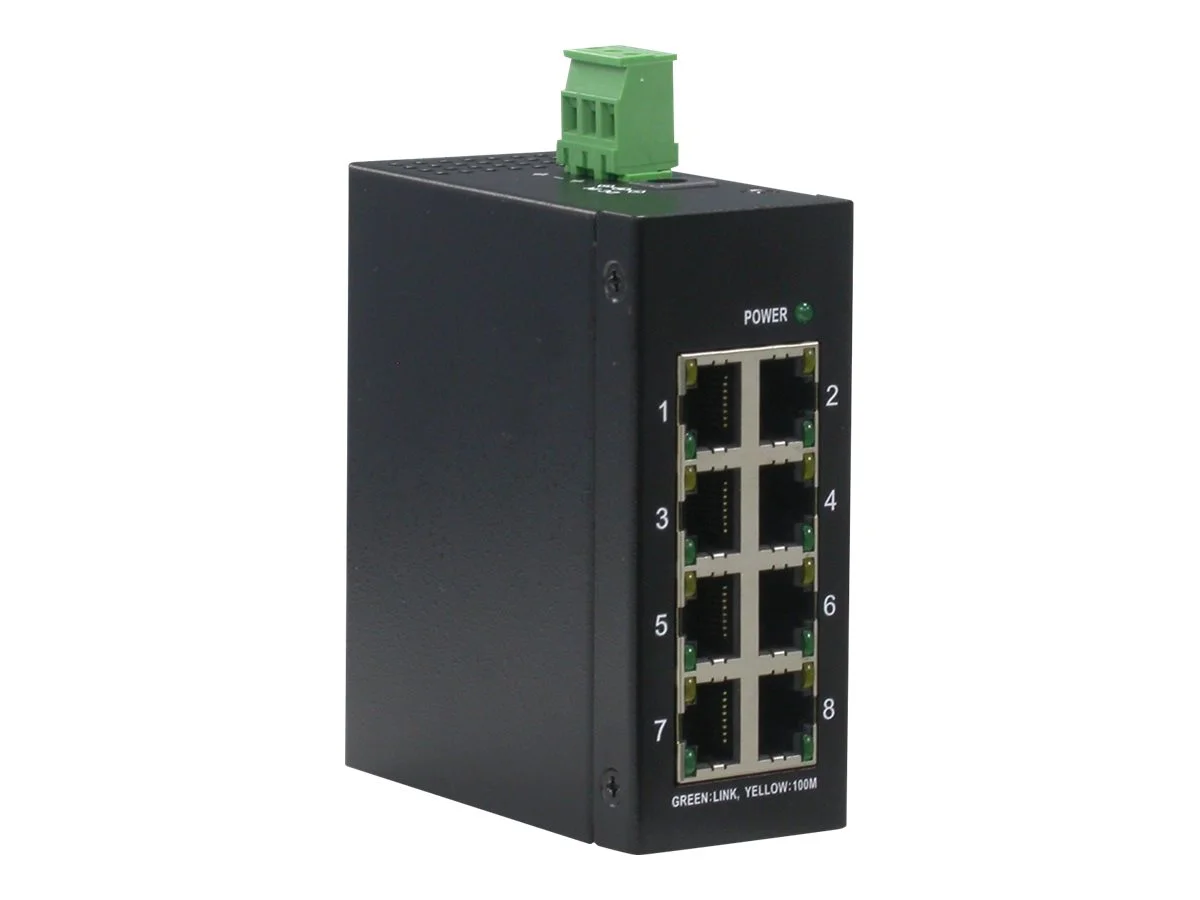 ROLINE Industrie Switch 8x RJ-45 unmanag