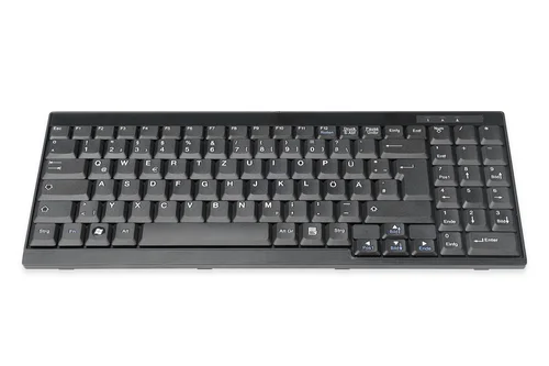 Keyboard Suitable TFT Consoles Black Wired German Layout