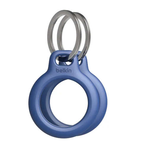 2-Pack Secure Holder W/ Key Rin F/ Apple AirTag Blue