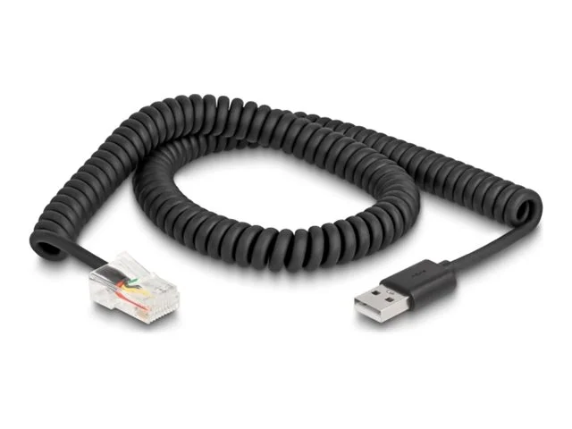 DELOCK RJ50 zu USB 2.0 Typ-A Spiralk 2 m