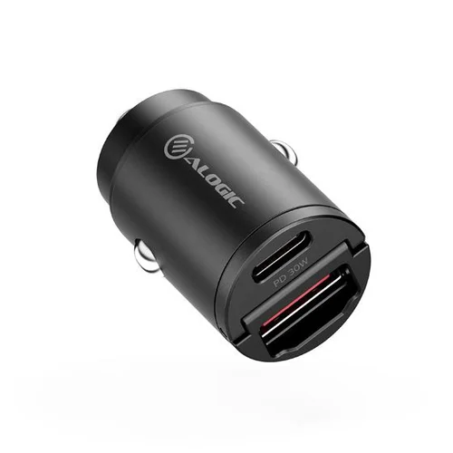 Alogic Rapid Power 30W Car Charger 1 X USB-C Port  1 X USB-