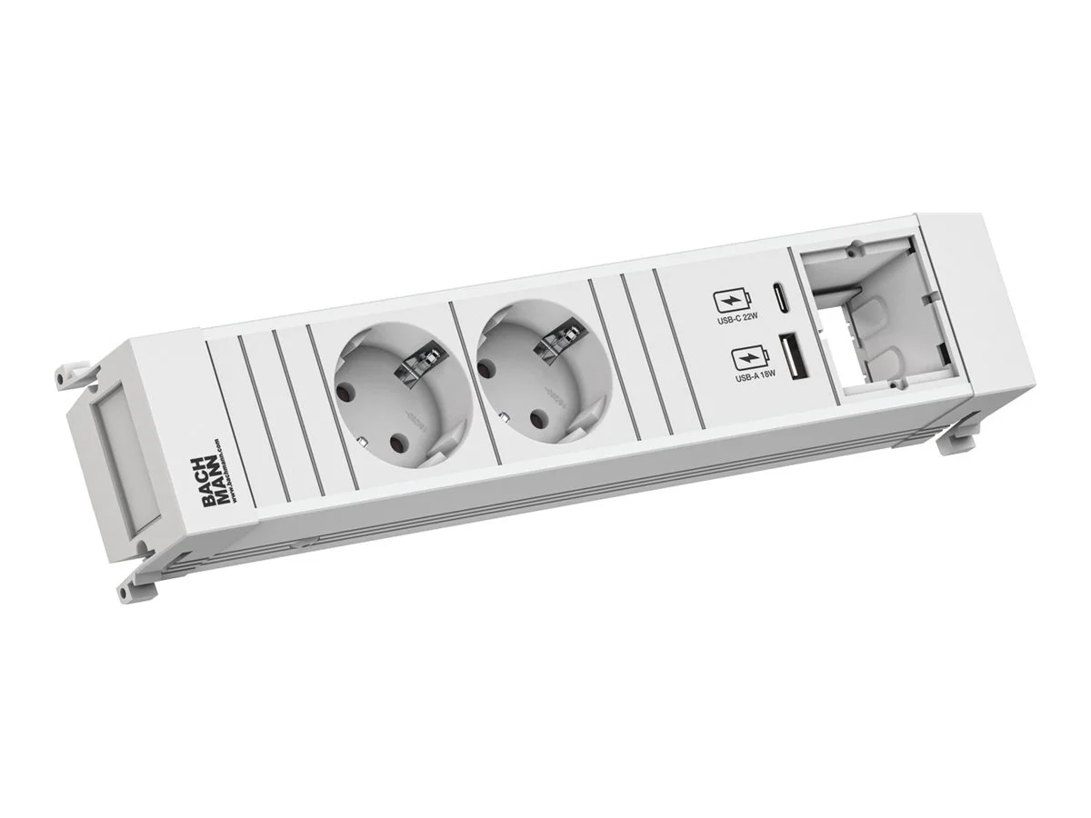 BACHMANN POWER FRAME 2xCEE7/3 1xCM 1xUSB