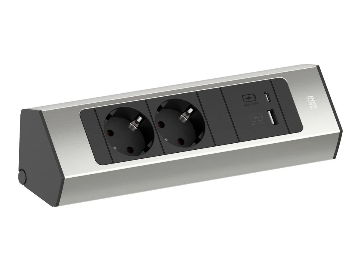 BACHMANN CASIA 2 2xCEE7/3 1xUSB A/C 2,0m