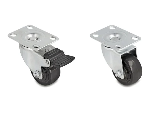 DELOCK Schwerlast Lenkrolle 50 mm Set