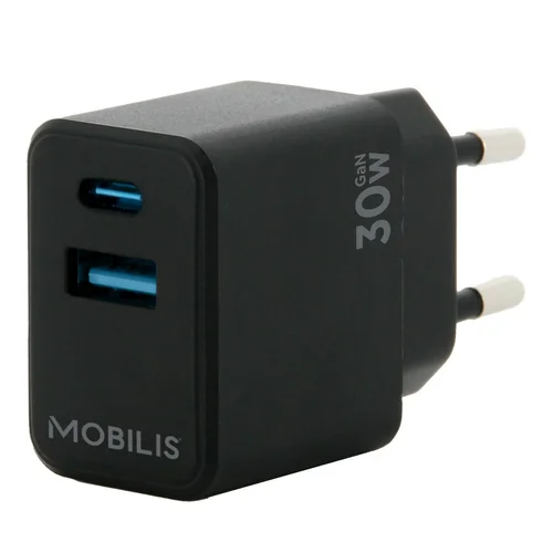 Wall Charger - 30W - 1 USB A + 1 USB C - Gan