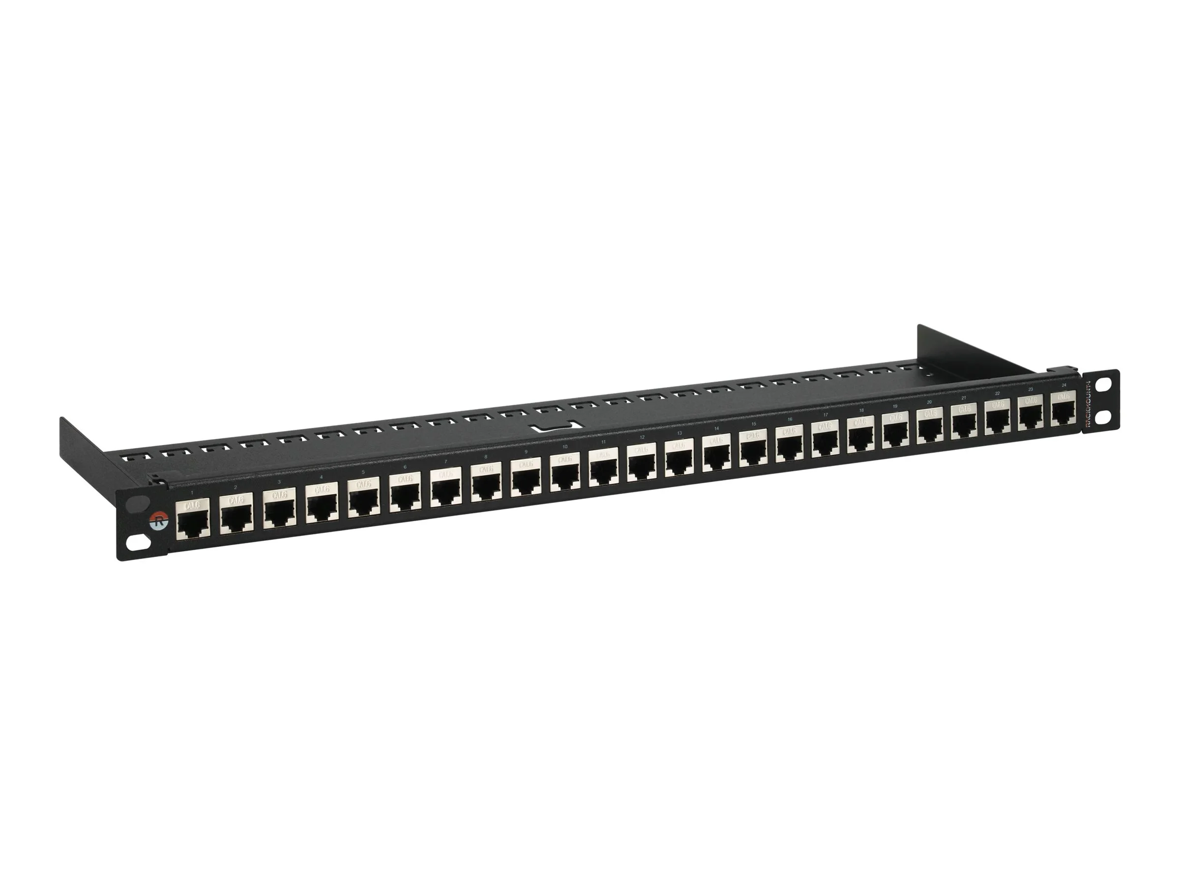 RACKIT Ptchpnl 24 port 2/3U Black sh cpl