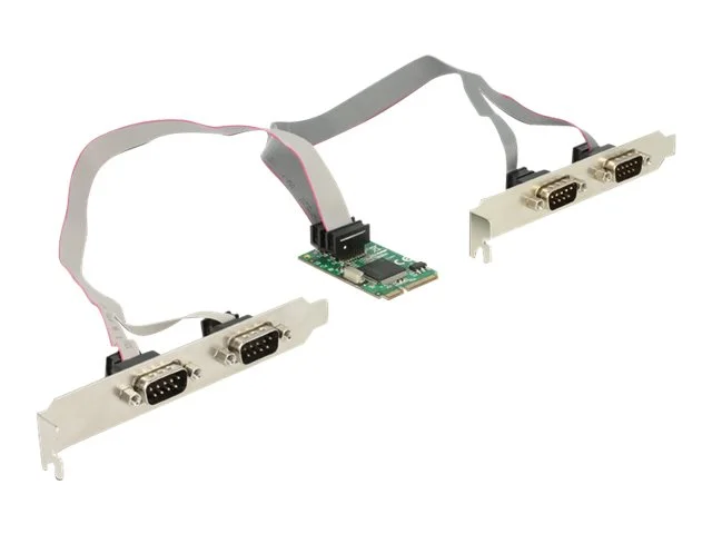DELOCK Mini PCIe Karte>4x Seriell RS-232