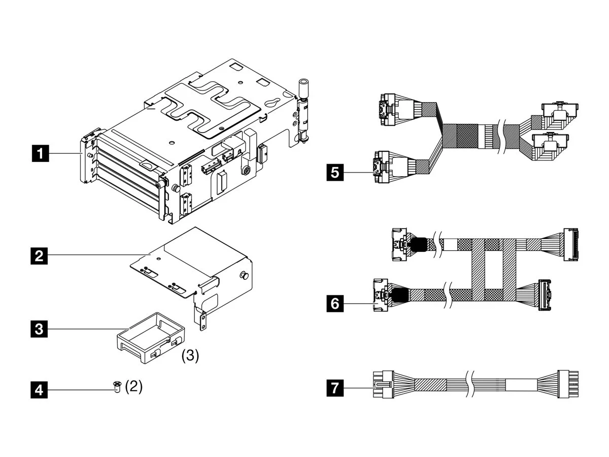 LENOVO ISG ThinkEdge SE455 V3 Riser2 Kit