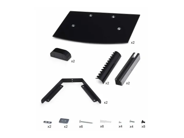 STARTECH Doppeltes Glas Schweberegal