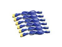 APC Power Cord Kit 6EA C13-C14 0.6m Blue