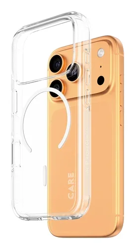 Care by Flagship Case Transpare Explorer W. White MagSafe iPhone