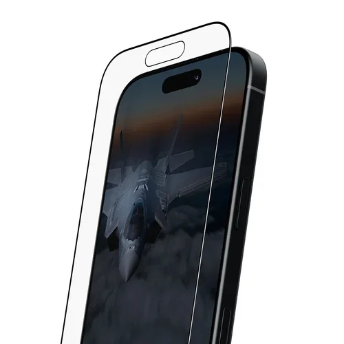Stealth Screen Protector W. Bla iPhone 16 Pro Ultra-Wide Fit W.