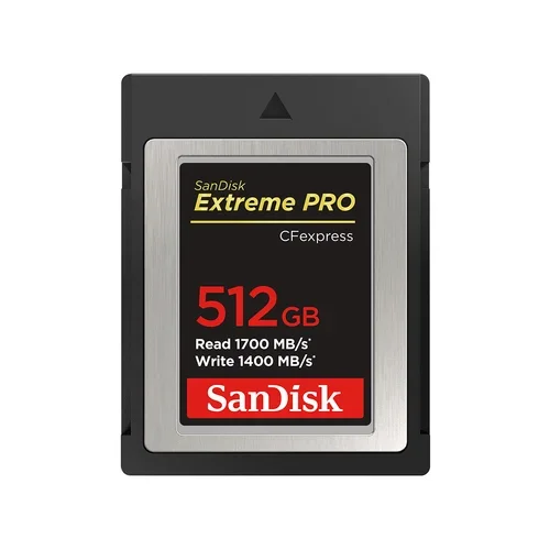 Sdcfexpress 512GB Extreme Pro 1700MB/S R 1400MB/S W 4X6