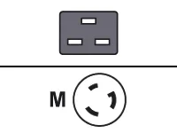 FUJITSU Power cord IEC320 C19 US NEMA L6