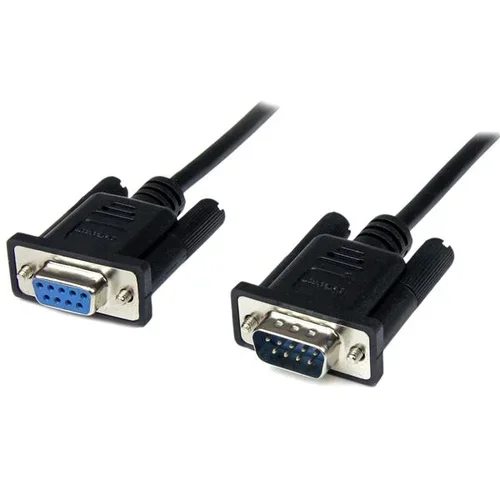 2M Black DB9 Null Modem Cable .