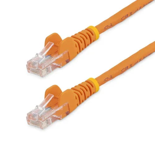 0.5M Orange CAT5E Patch Cable Snagless Ethernet Cable - UTP