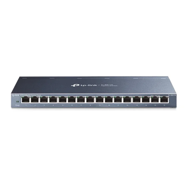 TP-Link TL-SG116 Unmanaged Gigabit Ethernet (10/100/1000) Schwarz