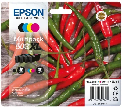 Epson 503XL Druckerpatrone 4 Stück(e) Original Hohe (XL-) Ausbeute Schwarz, Cyan, Magenta, Gelb
