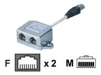 ASSMANN T-Adapter RJ45 CAT5e 19cm