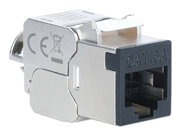 INT Cat6a 10G STP Keystone-Modul schwarz