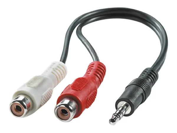 ROLINE 3,5mm ST zuCinch 2x BU Kabel 0,2m