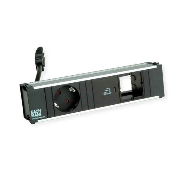 BACHMANN CONI 1xCEE7/3 1xUSB C 30W, Schutzkontakt GST18 Stecker