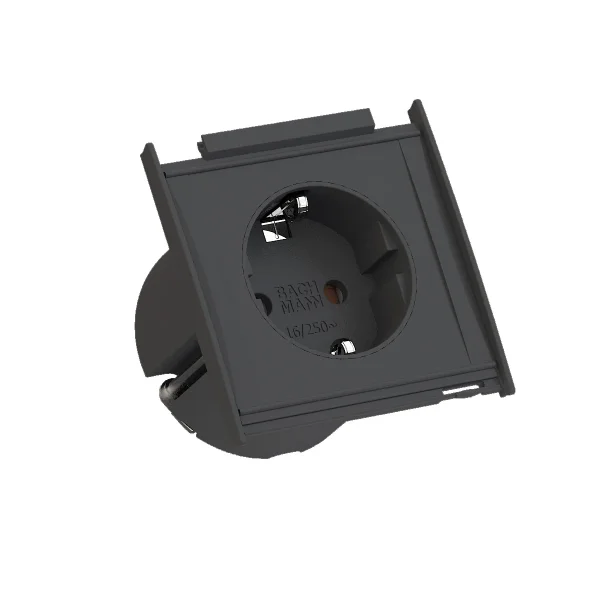 BACHMANN KAPSA XX-Small 1x Schutzkontakt , Montagestecker