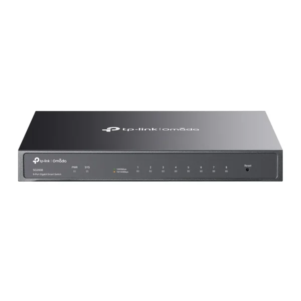 TP-Link Omada SG2008 Netzwerk-Switch Managed L2/L2+ Gigabit Ethernet (10/100/1000) Schwarz