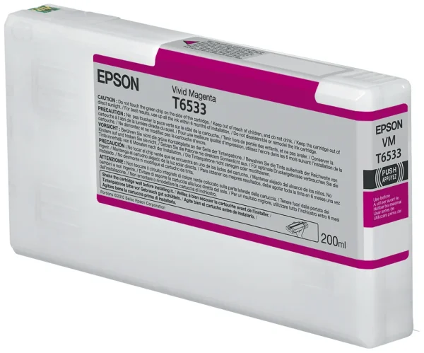 Epson T6533 Vivid Magenta-Tintenpatrone (200 ml)