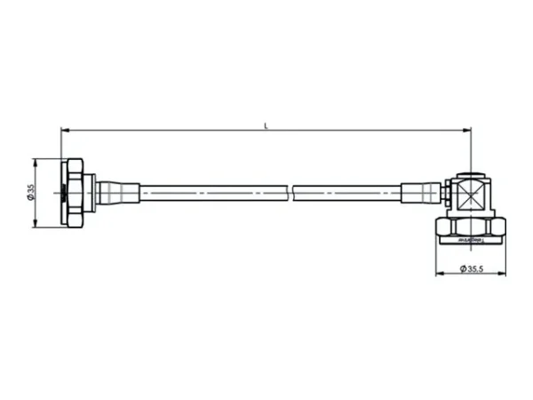 PUC TELE 7-16 Jumper Kabel 1/4z IP67