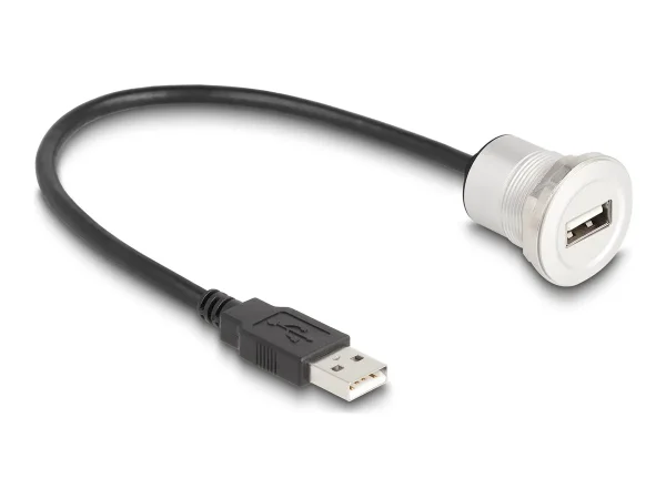 DELOCK USB 2.0 Typ-A Einbaubuchse mit Ka
