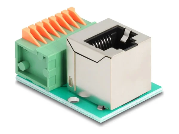 DELOCK RJ45 Buchse 90 gewinkelt zu Term