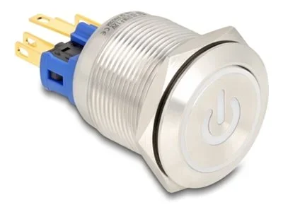 DELOCK Drucktaster zum Einbau 22 mm 6 x