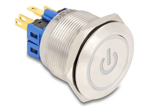 DELOCK Drucktaster zum Einbau 25 mm 6 x