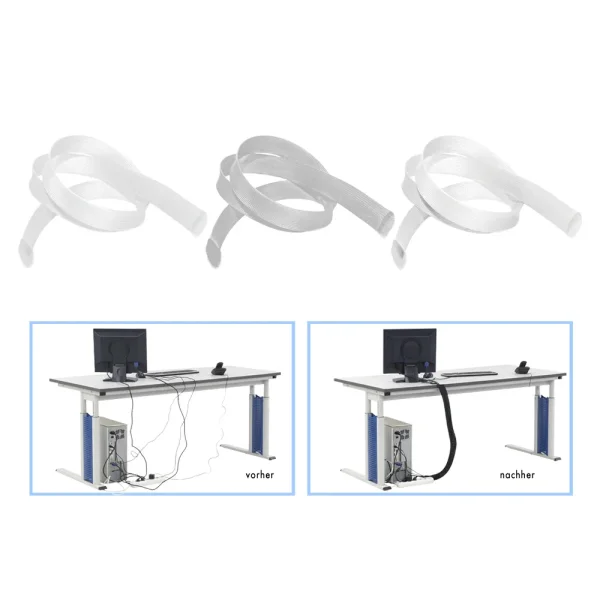 Geflechtschlauch 40-80mm, geschl. ws