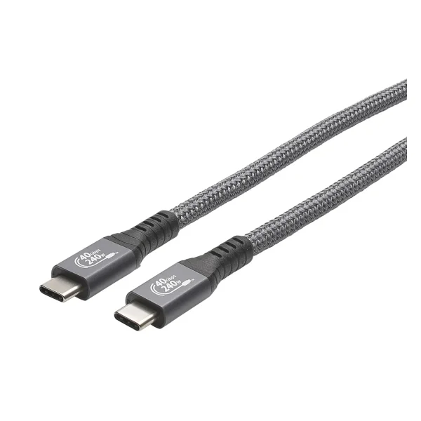 USB 4, Gen 3x2 male C <> male C, 0,5m