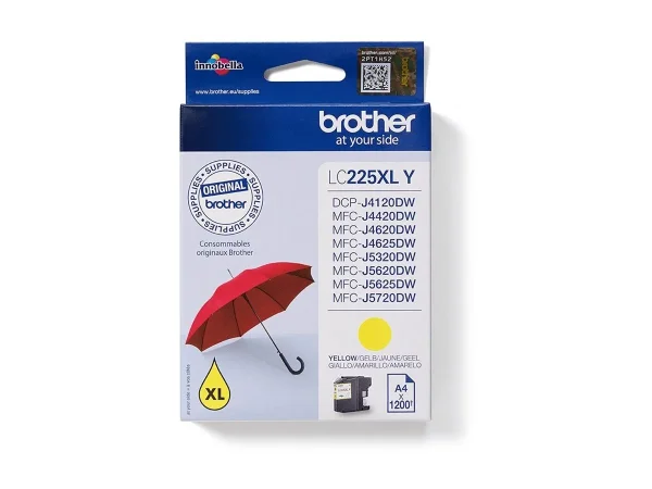 BROTHER LC225XLY Tinte yellow 1200Seiten