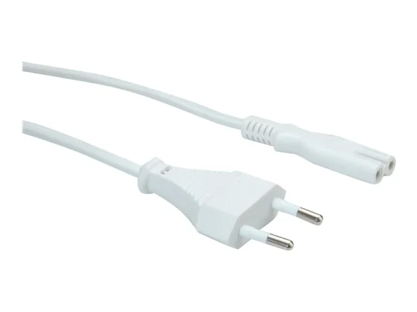 VALUE Netzkabel Euro-Flachstecker 1,8m