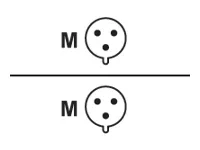 EATON Output cable 32A hardwired to 2x