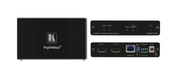 VS-21DT – 2x1 4K60 4:2:0 HDCP 2.2 HDMI Auto-Switcher über HDBaseT