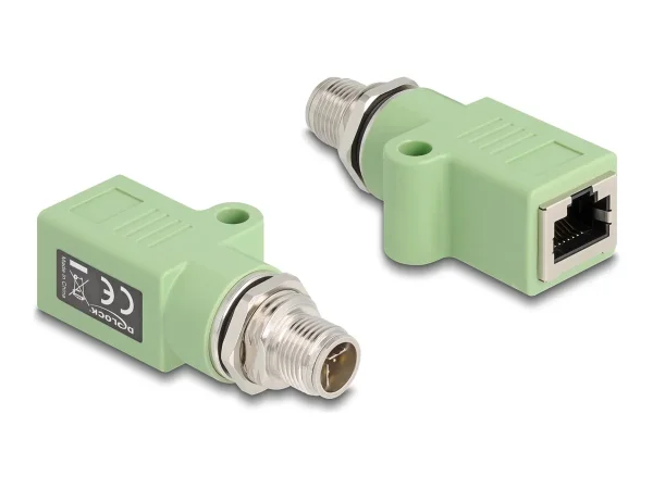 DELOCK M12 Adapter X-kodiert 8 Pin Steck