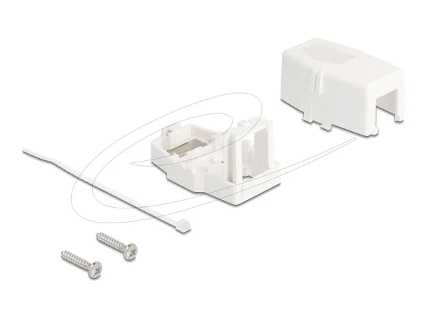 DELOCK Keystone Leergehäuse 1 Port mit m