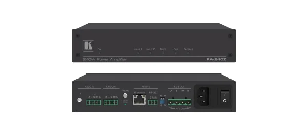 PA-240Z – Leistungsverstärker (1x 240 W @ 70 V/100 V und 2x 120 W @8 Ω)