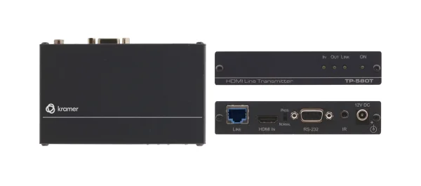 TP-580T – Twisted Pair Übertrager für 4K 60 4:2:0 UHD HDMI (HDCP 2.2), RS−232 und IR über HDBaseT
