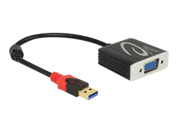 DELOCK kabel USB 3.0 > VGA schwarz
